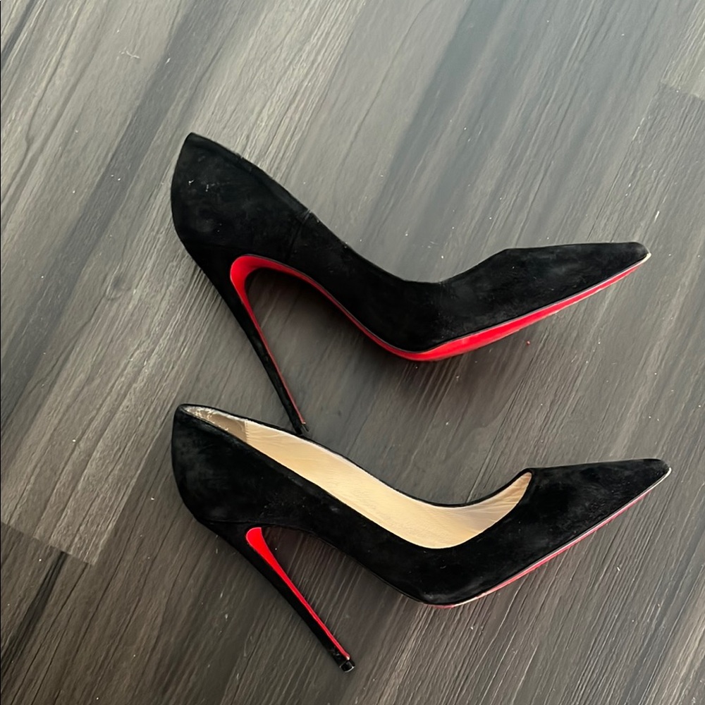 120 Black Velours So Kate Christian Louboutin